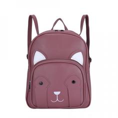 Рюкзак с сумочкой женский OrsOro DW-988 палево-розовый