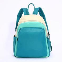 Рюкзак женский OrsOro DS-9019 мятно-зеленый бежевый