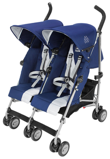 Коляска для двойни Maclaren Twin Triumph Medievel Blue, Silver WM1Y120042