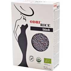 Рис черный длиннозерный нешлифованный органический Odri, 500г