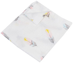 Пеленка муслиновая Amarobaby "Rainbow. Перо", 125х115 см