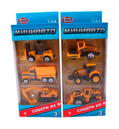 Игровой набор Playsmart Миниавто Строительные 6389-1 в ассортименте