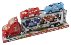 Инерционный трейлер с машинками Shantou