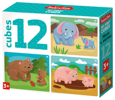 Кубики "Мама и малыш" (без обклейки) 12 шт BABY TOYS Десятое королевство