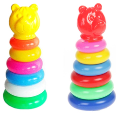 Развивающая игрушка Спектр Пирамида зоопарк Медведь 22 см У775