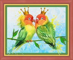 Картина стразами "Неразлучная парочка" (АЖ-1471) Алмазная живопись