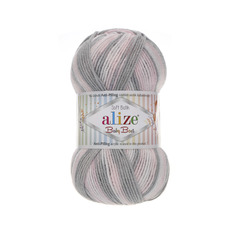 Пряжа для вязания Ализе Baby Best Batik (90% акрил, 10% бамбук) 5х100гр/240м цв,6664 Alize