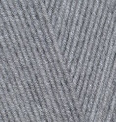 Пряжа для вязания Alize LanaGold 800 5 шт. по 100 г 800 м цвет 200 светлый серый