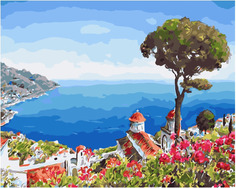 Картина по номерам Paintboy PK 45010 Теплое южное море 40*50 Эксклюзив