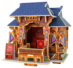 3D Пазлы Серия "Домики Китая" Театр CHN-002, 14,3x12x14 см от Rezark