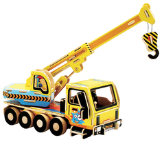 3D Пазлы Серия "Дорожно-строительная техника" Кран RT-006, 22x9x13 см от Rezark