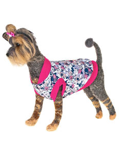 Куртка Happy Puppy Медея для собак (XL, Розовый, белый, фиолетовый)