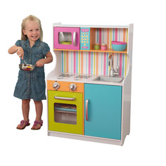Деревянная игровая кухня для девочек KidKraft Делюкс Мини Bright Toddler Kitchen