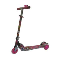 Самокат Scooter JM-20, розовый со светящимися колесами