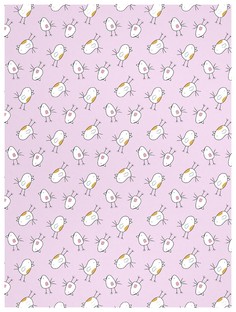 Плед-покрывало Baby Nice Птичка 100х118 см, розовый