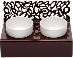 Миска Artmiska на подставке для животных (360 мл, Коричневый)