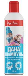 Средство от блох Дана для домашних животных шампунь 135