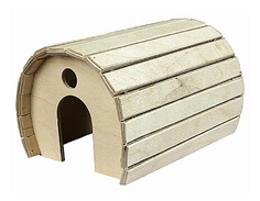 Домик Дарэлл деревянный полукруглый для грызунов (10 х 50 см)