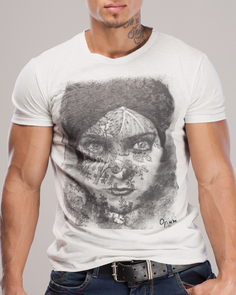 Футболка мужская Opium R-73-1 белая 3XL