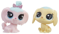 Игровой набор Littlest Pet Shop Hasbro 2 зефирных пета Джемми Лэпдог и Пэстри Биглет