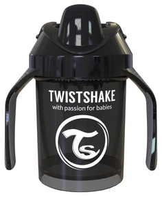 Поильник Twistshake Neon Mini Cup, Superhero, 230 мл, чёрный