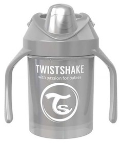 Поильник Twistshake Mini Cup, Пастельный серый Pastel Grey, 230 мл