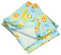 Набор полотенец Baby Nice Лягушата 2 штуки, 35x80 см голубой