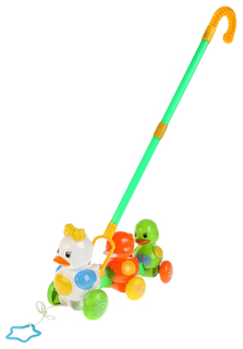 Каталка с ручкой "Утята" S+S Toys