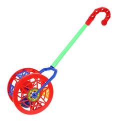 Каталка Барабан с шариком, в ассорт. Наша Игрушка