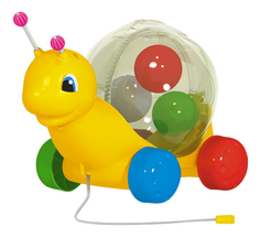 Стеллар Игрушка каталка улитка на веревочке Стеллар Р77066