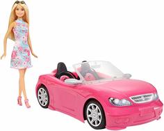 Игровой набор с куклой Barbie Розовый кабриолет FPR57