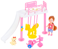 Кукла Карапуз Моя подружка Машенька с игровой площадкой