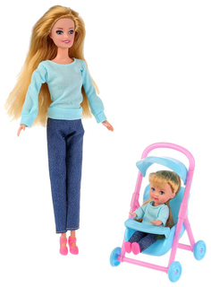 Кукла Карапуз София с дочерью: веселая прогулка 29 см