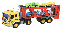 Игровой набор "Автовоз с 4 машинками" (свет, звук) Shantou Gepai