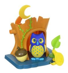 Сова с домиком Digibirds, синяя с желтыми крыльями