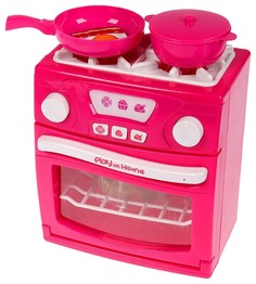 Игровой набор Play At Home - Газовая плита с аксессуарами (свет, звук) No Brand