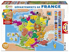 Пазл Educa Департаменты Франции 150 элементов