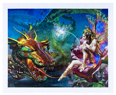Пазлы Step Puzzle Plastic Puzzle Дракон и фея 500 элементов