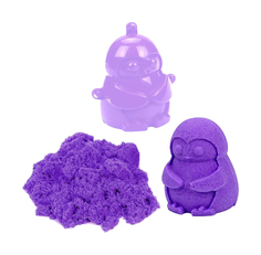 Кинетический песок 0,5 кг, цвет Фиолетовый, 3D формочка Color Puppy