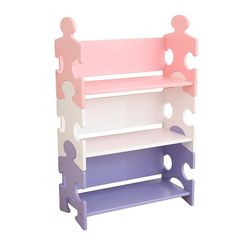 Система хранения KidKraft Пазл пастель Puzzle Bookshelf