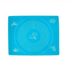 Коврик силиконовый для раскатки теста Homsu голубой