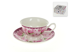 Чайная пара Nouvelle Розовая Гортензия на 1 персону