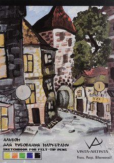 Альбом для рисования маркерами Vista-artista (белая бумага), А3, 40 листов, арт. SDM-01