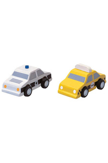 Набор машинок Такси и полиция Plan Toys