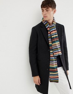 Шарф в полоску с добавлением шерсти Paul Smith-Мульти