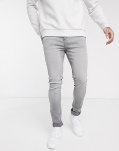 Серые супероблегающие джинсы LDN DNM-Серый