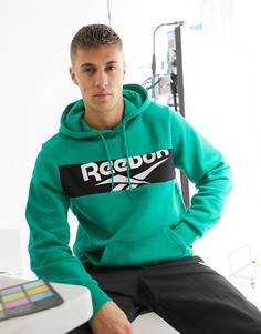 Худи зеленого цвета с логотипом Reebok Classics-Зеленый