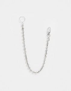 Серебристая цепочка для джинсов Icon Brand-Серебряный