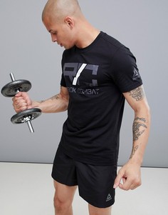 Черная футболка с логотипом Reebok Combat D95988-Черный