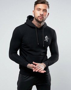 Облегающее худи с логотипом Gym King-Черный